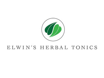 Elwins Herbal Tonics branding herbal logo identity logo design simple design