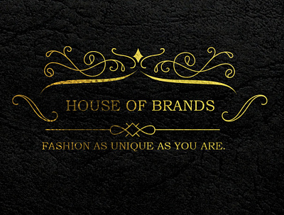 houseofbrands logo gold foil illustrator logo logodesign photoshop