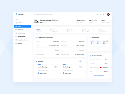 Airport Parking - Booking Details 🚘 by Stas Kovalsky for Glow on Dribbble