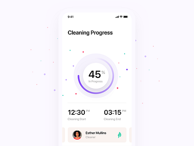 Concept for cleaning service 🌿 app apple application cleaning cleaning service debut debuts design eco first shot flat health ios iphone mobile mobile design service ui ux white
