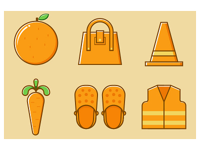 Orange-themed items