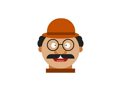 Professor flatdesign illustrator