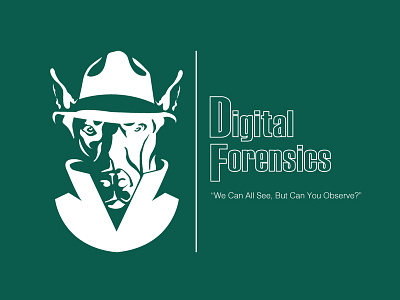 Digital Forensics Logo branding design flatdesign illustrator illustration logo vector