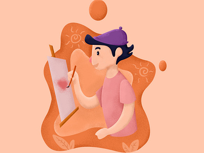 Everybody need love, except me HAHAHA HELPME PLEASE character design digital painting grain texture illustraion illustrator illustrator flatdesign landingpage illustration ui