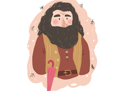 Rubeus Hagrid from Harry Potter movie