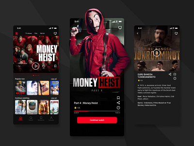 Netflix Exploration android app ios movie movie app ui ux video video app