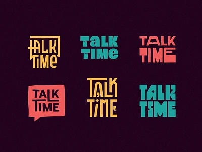 Talk Time handlettering logo logo design speak talk talk bubble typogaphy vintage