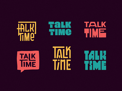 Talk Time handlettering logo logo design speak talk talk bubble typogaphy vintage