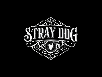 Stray Dog custom lettering graphic design handlettering lettering ornaments swirls tattoo typography