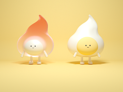 eeeeeeegg yolk art c4d cinema 4d design egg egg yolk emoji illustration
