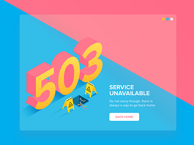 503 Error Page animation app brand celonis clean design identity illustration minimal mining processmining typography vector web website