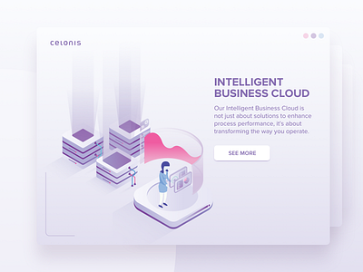 Intelligent Business Cloud Illustration