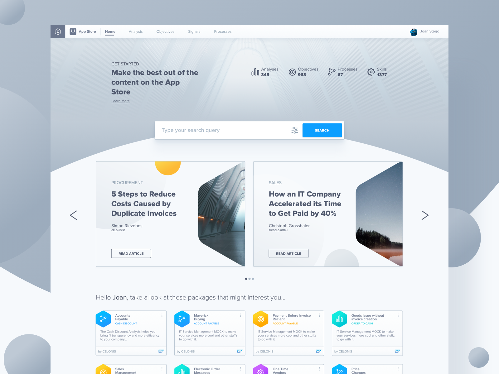 App Store Landing page by Celonis Design on Dribbble