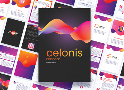 Celonis Persona Booklet brand celonis clean design illustration minimal mining persona typography vector web
