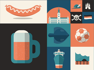 WIP illustration project for Hamburg, Germany.