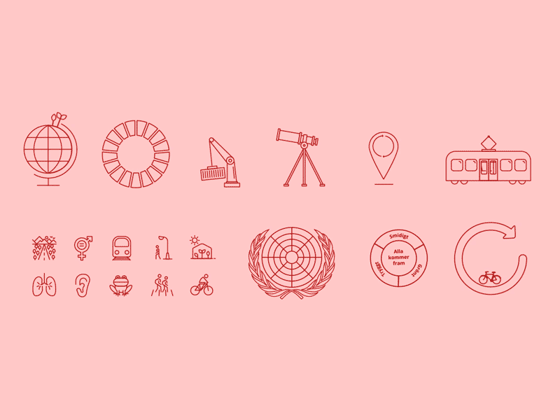 moving icons for a film sequence WIP