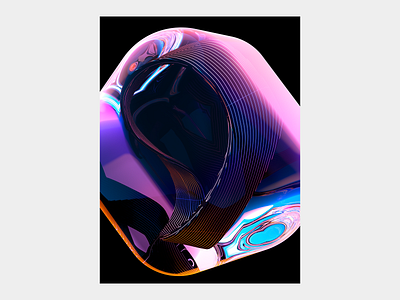 3D Abstract Poster