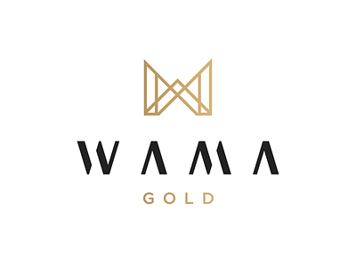 WAMA Gold - Logo Design branding design gold leather logo logo design logotype typogaphy vector