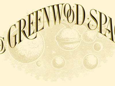 Greenwood Space Travel Supply Co. Infinite Lettering lettering mcsweeneys space