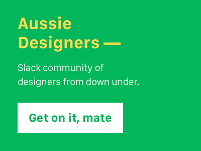 Aussie Designers aussie community designers slack