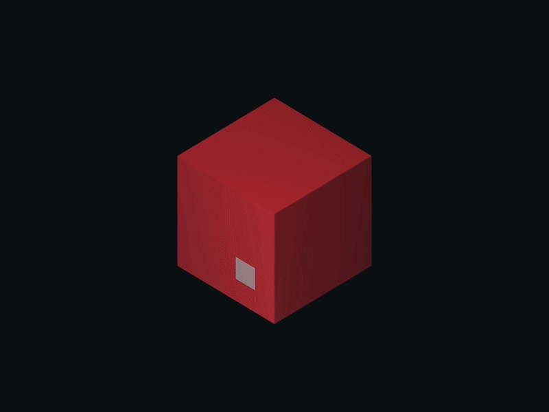 Dancing Cube 🕺📦 🔊 3d animation invision studio p5.js processing