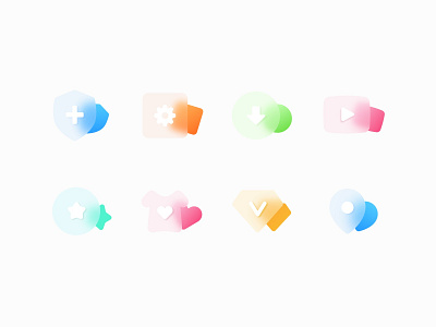 frosted glass icons 2