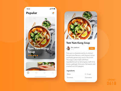 Recipe app app delicious food recipe app ui