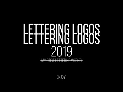 Lettering logos project! adobe branding calligraphy design flat icon identity illustrator lettering lettering art letterting artist logo minimal photoshop type typography vector