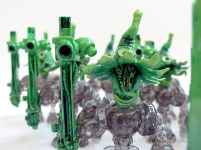 Charlize Harlow x Glyos Buildman Rotopol Exclusive Squad rotopolpress glyos buildman toy art resin