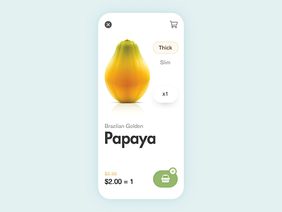 Fruit Store App add to basket add to cart animation app design e comerce e commerce app ecommerce flat fruit interaction interface minimal purchase shop app shop design shop online ui ux website