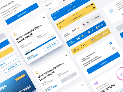 Finance white label design system. animation app bank banking component library components design design system finance flat interaction interface minimal styleguide ui ux web