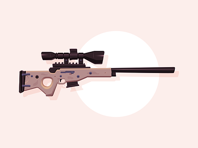 Lock n' Load : Fortnite Bolt Action Sniper design fortnite game graphic design gun illustration scope sniper trigger weapon