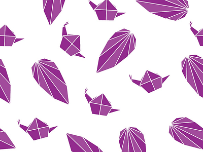 Origami inspired seamless patterns