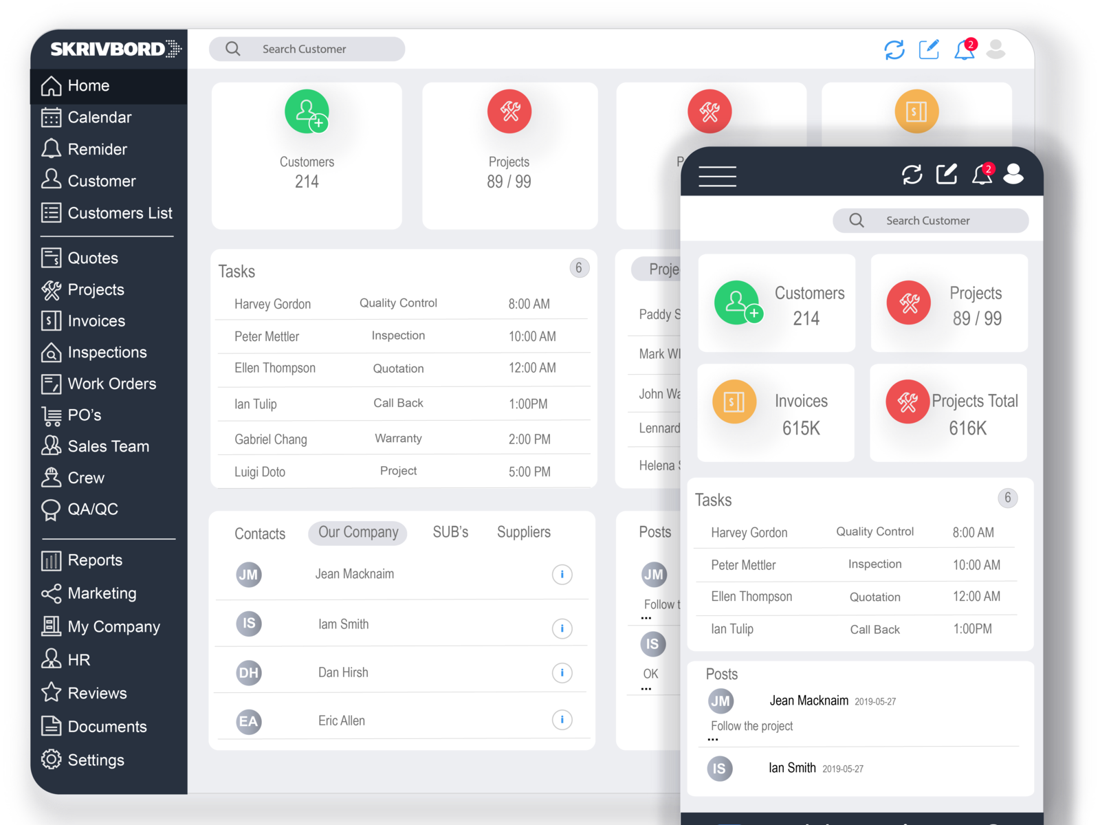 Dashboard Phone Desktop by Jonida T on Dribbble