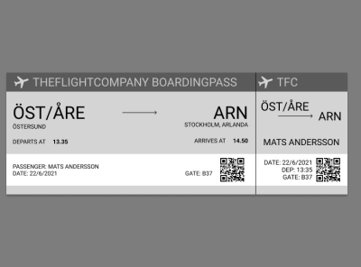 Daily Ui 024 Boardingpass