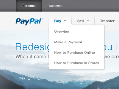 PayPal Redesign - 2012