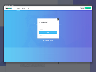 Login Modal (redesign)