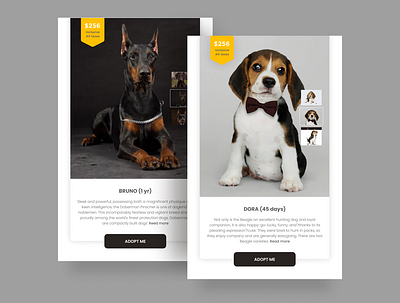 Dog Adopt adopt branding design dog illustration logo product design ui ui design ui ux design ux visual design