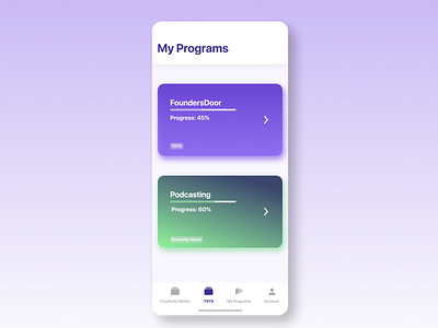 MyPrograms app london startup ui ui design uidesign