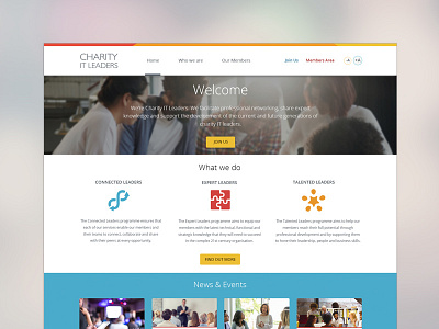 Charity IT Leaders website redesign projects