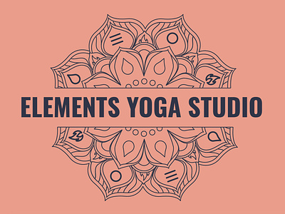 Elements Yoga Studio Logo Design branding branding design logo yoga logo yoga studio
