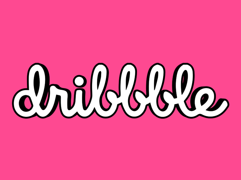 Simple Dribbble Animation animation branding design dribbble flat