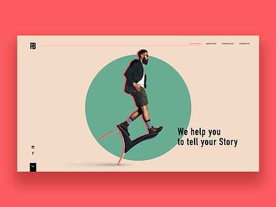 Production company landing page project