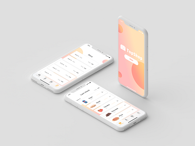 Mobile App for shop without customers and lines app concept design dribbble grey mobile mobile app nikitoz nikitoz design shop ui uiux ux web webdesign