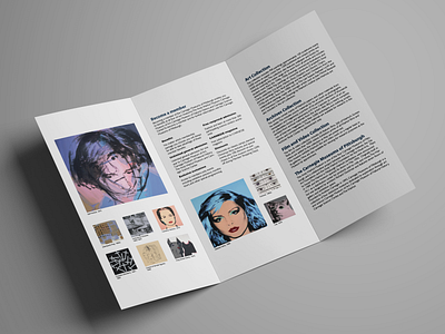 The Warhol Museum Brochure Redesign Concept andy warhol brochure brochure design clean contemporary indesign layout layout design modern pop art publication publication design typography whitespace