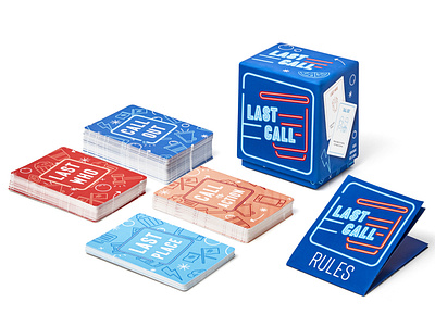 Last Call Party Game american box branding card game cards drinking fun graphic design illustration logo packaging party game print