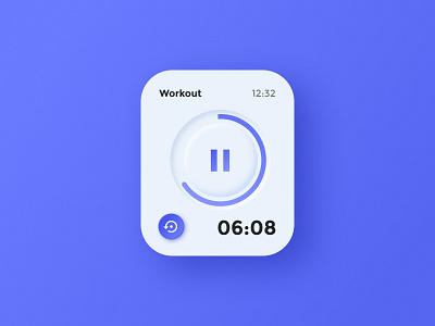 DailyUI #14 - Apple Watch Timer apple watch colors daily 100 challenge daily ui design minimalism neumorphism ui