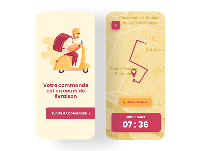 DailyUI #20 - Order Location Tracker