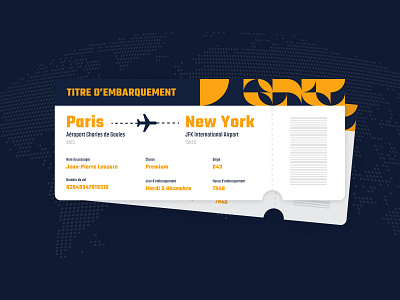 Daily UI #24 - Boarding Pass airport boarding pass colors daily 100 challenge daily ui design pattern ui ui design