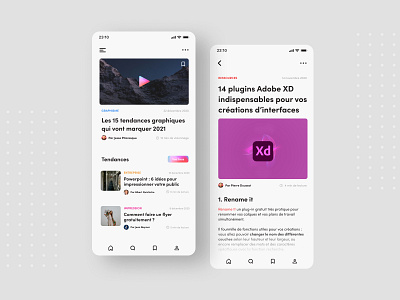 Daily UI #35 - Blog Post app application colors daily 100 challenge daily ui design interface mash gradient minimalism ui